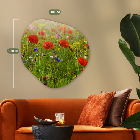 Organisches wandbild - Frühling - Blumen - Farbe-thumbnail-6