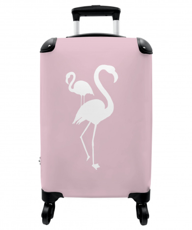 Koffer - Vogels - Flamingo - Roze - Dieren - Design