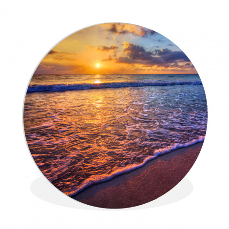 Runde Bilder - Meer - Strand - Sonnenuntergang - Wolken - Horizont