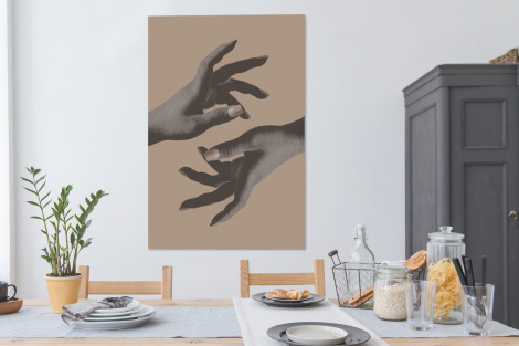 Canvas schilderij - Vintage - Hand - Design-4