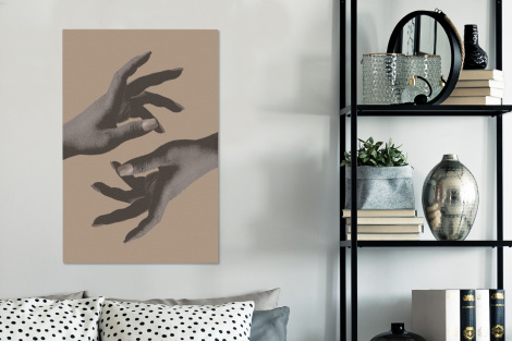 Canvas schilderij - Vintage - Hand - Design-3