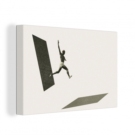 Canvas schilderij - Vintage - Man - Design
