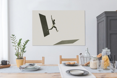 Canvas schilderij - Vintage - Man - Design-4