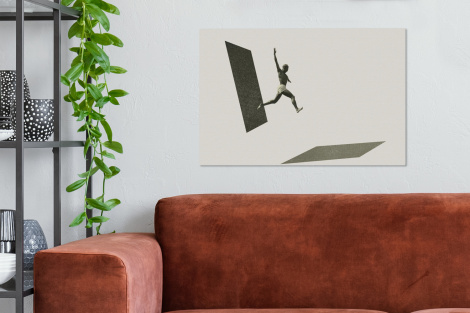 Canvas schilderij - Vintage - Man - Design-2
