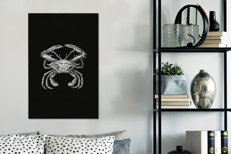 Canvas schilderij - Ernst Haeckel - Krab - Oude meesters - Vintage-3
