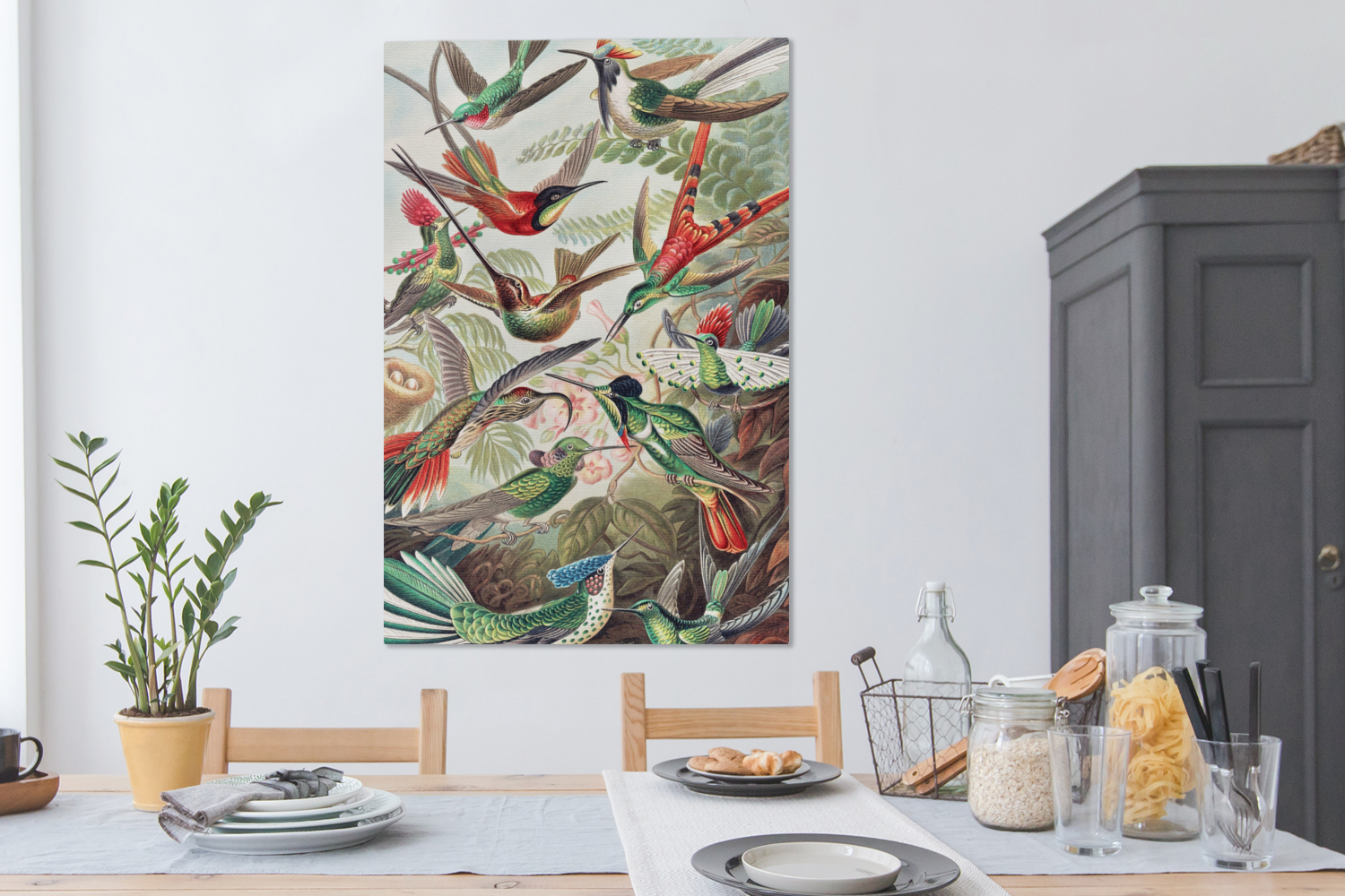 Canvas schilderij - Kolibrie - Vintage - Ernst Haeckel - Vogels-4