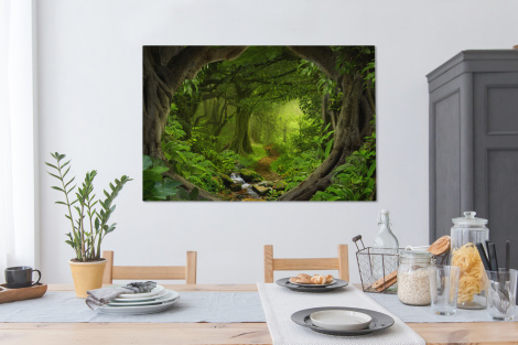 Canvas schilderij - Jungle - Groen - Natuur - Tropisch-4