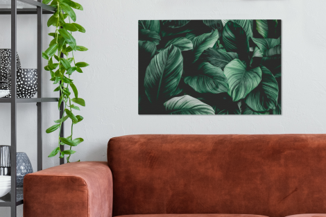 Canvas schilderij - Patronen - Jungle - Bladeren-2