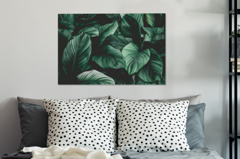 Canvas schilderij - Patronen - Jungle - Bladeren-3