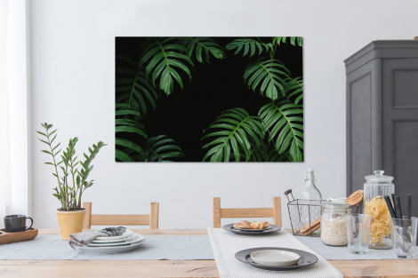 Canvas schilderij - Jungle - Planten - Monstera-4