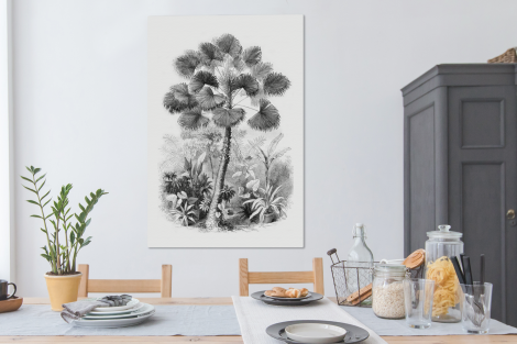 Canvas schilderij - Design - Zwart wit - Natuur-4