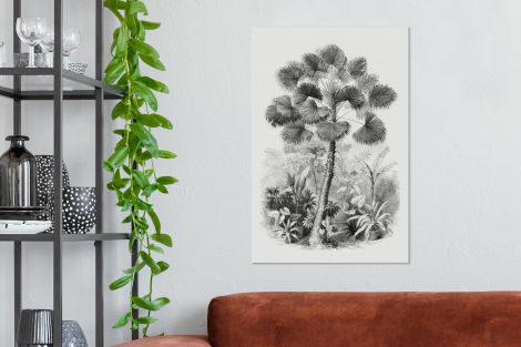 Canvas schilderij - Design - Zwart wit - Natuur-2