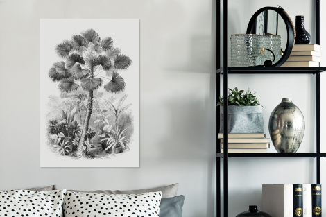 Canvas schilderij - Design - Zwart wit - Natuur-3
