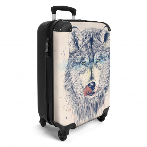 Koffer - Wolf - Dieren - Portret - Tong-2