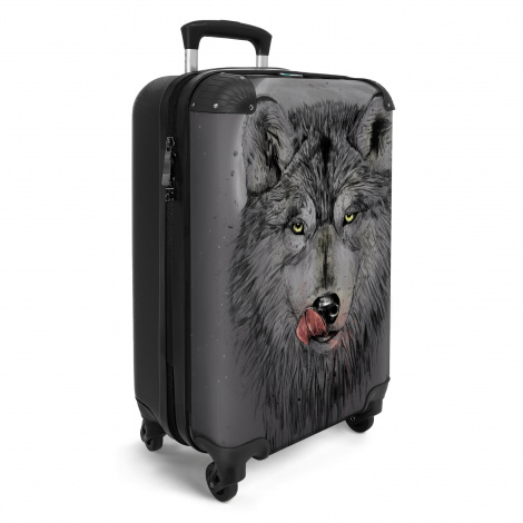 Koffer - Wolf - Maan - Dieren - Duister-2