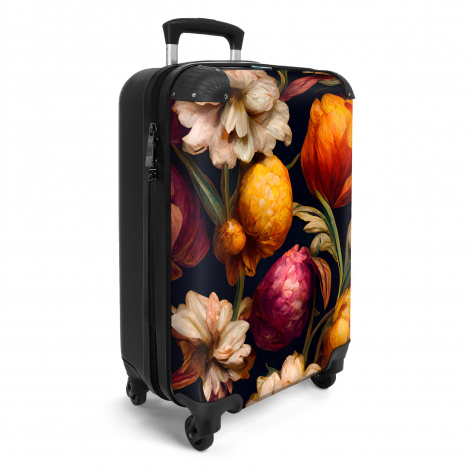 Koffer - Bloemen - Planten - Kleuren - Wit-2