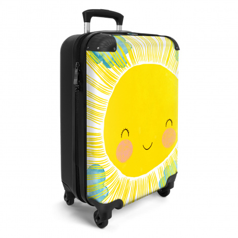 Koffer - Zon - Geel - Kinderen - Illustratie-2