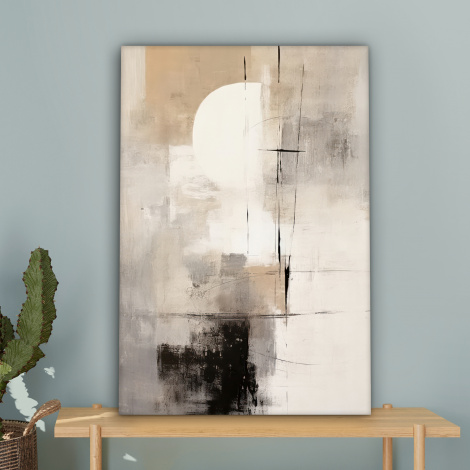 Tableau sur toile - Abstrait - Art - Gris-4