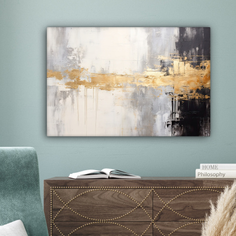 Leinwandbild - Gold - Luxus - Acryl - Kunst-4
