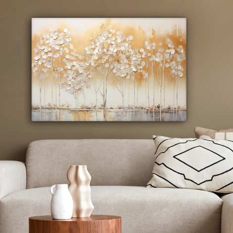 Canvas schilderij - Bomen - Kunst - Acryl - Natuur-2