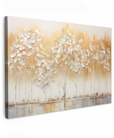 Canvas schilderij - Bomen - Kunst - Acryl - Natuur