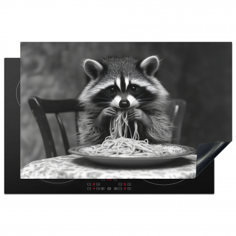 inductie beschermer met spaghetti wasbeer