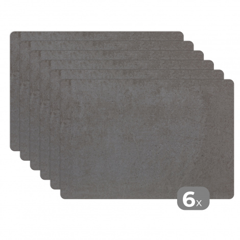 Tischset (6er Set) - Beton - Grau - Dots - Kies - 45x30 cm-thumbnail-1