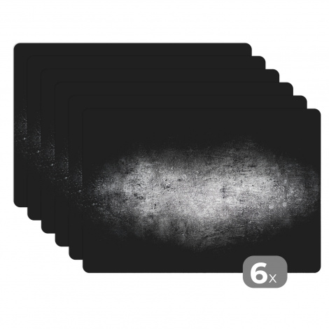 Tischset (6er Set) - Beton - Grau - Schatten - Zement - 45x30 cm-1