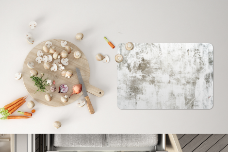 Premium placemats (6 stuks) - Beton - Wit - Bruin - Patronen - 45x30 cm-4