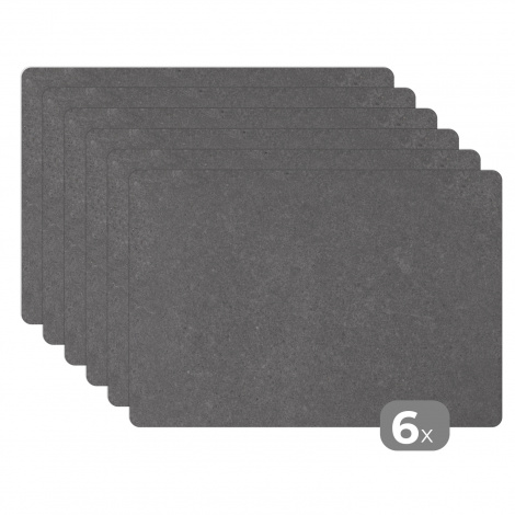 Premium placemats (6 stuks) - Beton - Patronen - Steen - 45x30 cm-thumbnail-1