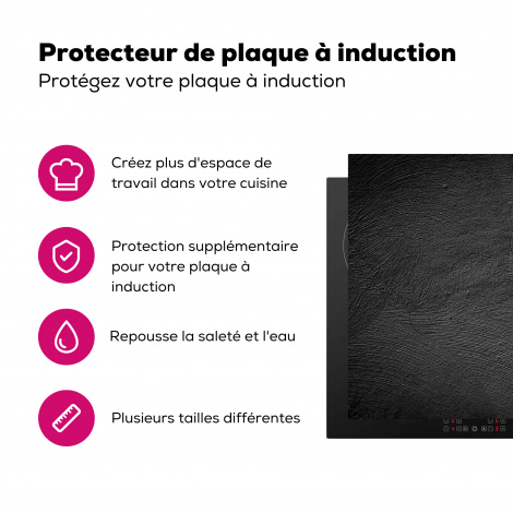 Protège-plaque à induction - Béton - Noir - Industriel-3