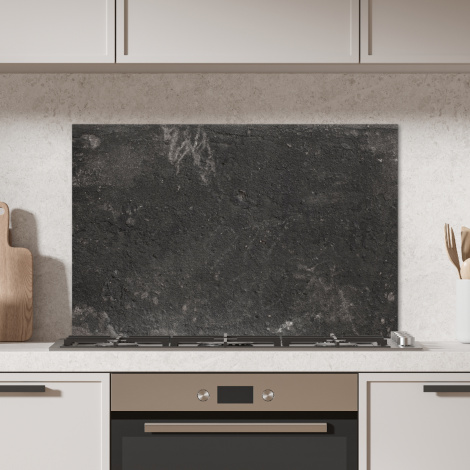 Spatscherm keuken - Beton - Muur - Zwart - Vintage - Industrieel-4
