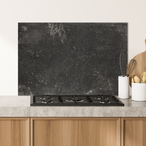 Spatscherm keuken - Beton - Muur - Zwart - Vintage - Industrieel-2