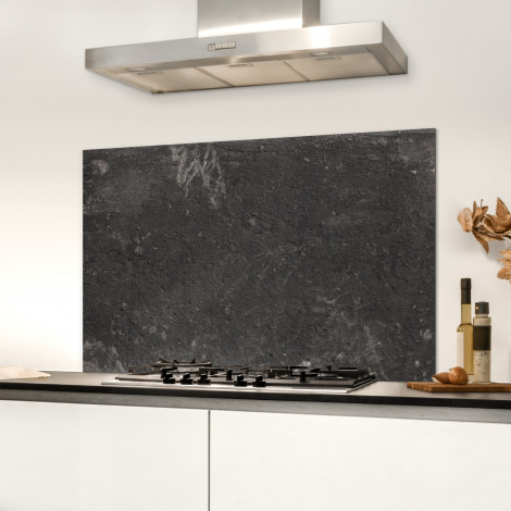 Spatscherm keuken - Beton - Muur - Zwart - Vintage - Industrieel-3