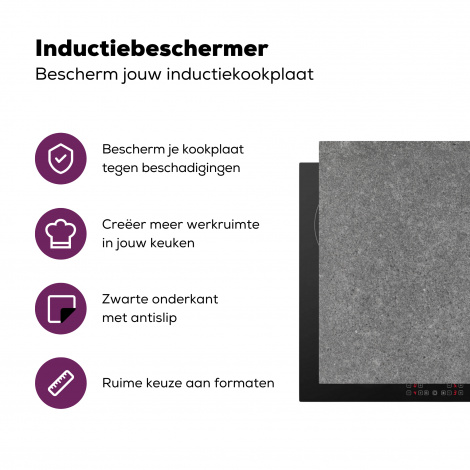 Inductiebeschermer - Beton - Patronen - Cement - Vintage - Textuur - Rustiek-3