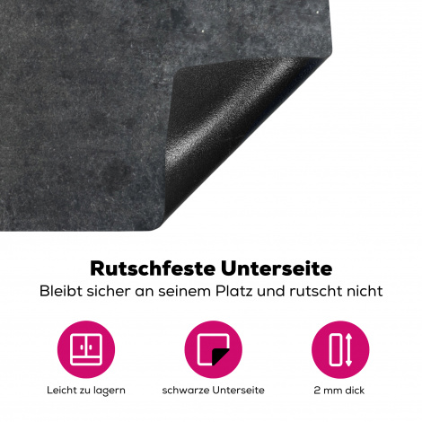 Herdabdeckplatte - Industriell - Schiefer - Grau - Strukturiert - Beton-4
