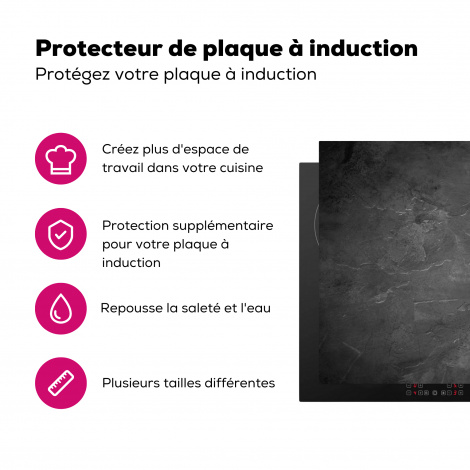 Protège-plaque à induction - Structure - Ciment - Béton - Gris - Vintage-3