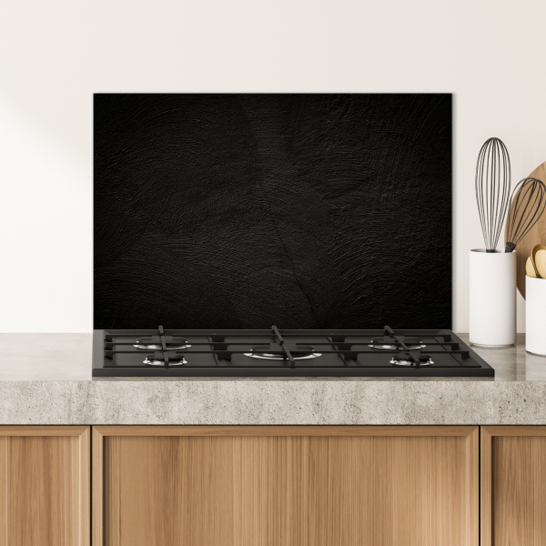 Spatscherm keuken - Beton - Zwart