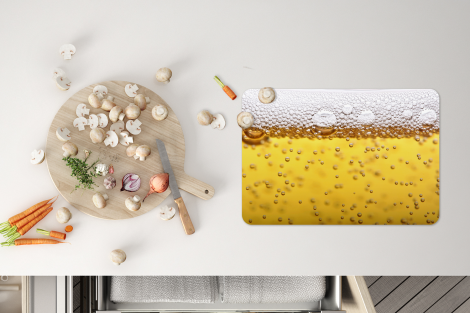 Premium placemats (6 stuks) - Bierbubbels in glas met bier - 45x30 cm-thumbnail-4