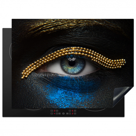 Herdabdeckplatte - Frau - Augen - Make-up - Luxus - Gold