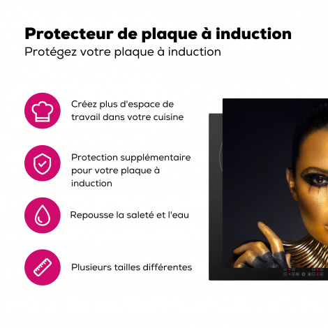 Protège-plaque à induction - Maquillage - Sac - Or - Luxe - Femme-3