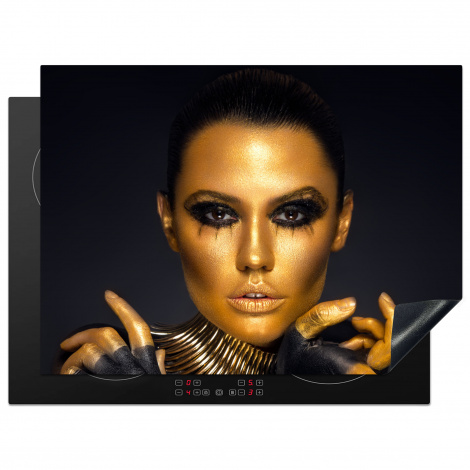 Herdabdeckplatte - Make-up - Tasche - Gold - Luxus - Frau
