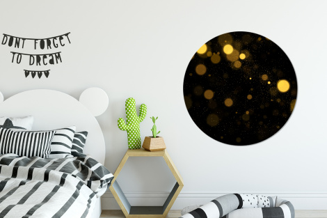 Muurcirkel - Goud - Abstract - Luxe - Zwart-2