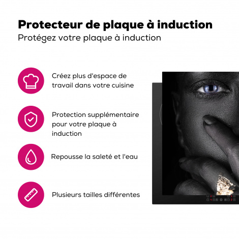 Protège-plaque à induction - Femme - Or - Noir - Maquillage - Luxe-3