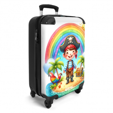 Koffer - Tekening van een vrolijke piraat voor regenboog-2