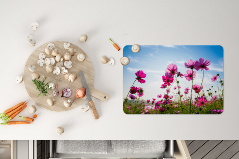 Premium placemats (6 stuks) - Bloemen - Roze - Cosmea - 45x30 cm-thumbnail-4