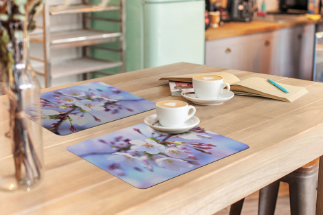 Premium placemats (6 stuks) - Bloemen - Sakura - Tak - 45x30 cm-3