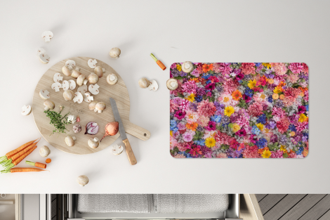Premium placemats (6 stuks) - Bloemen - Kleuren - Collage - 45x30 cm-thumbnail-4