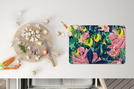 Premium placemats (6 stuks) - Bloemen - Fruit - Kleuren - 45x30 cm-4