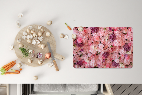 Premium placemats (6 stuks) - Bloemen - Roze - Rozen - 45x30 cm-thumbnail-4